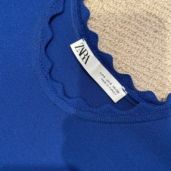 Zara Royal Blue Knit Maxi Dress - SMALL - Picture 3 of 3